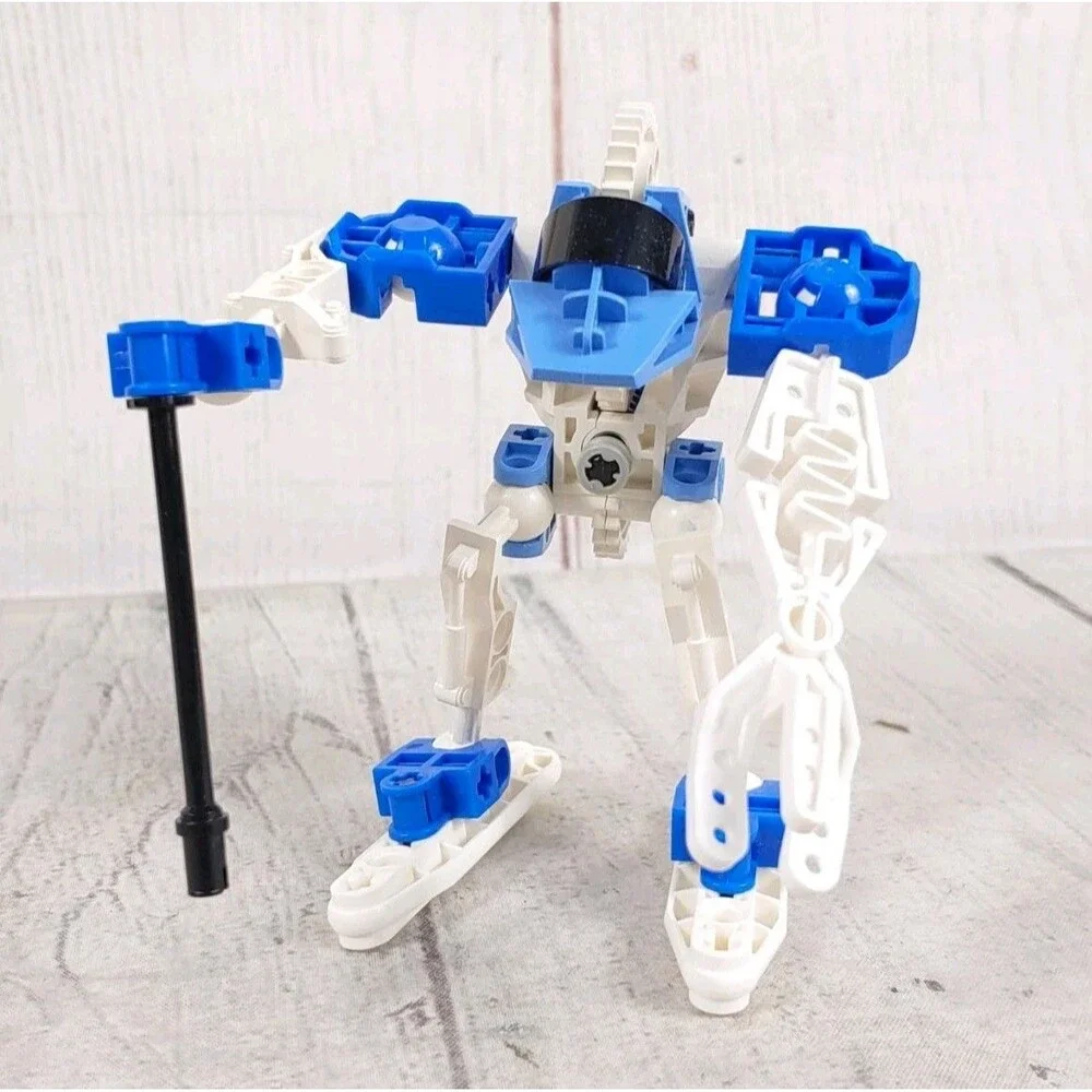 LEGO Throwbot / Slizer Figure 8501 - “ SKI / ICE “ - NEAR Complete - NO Discs